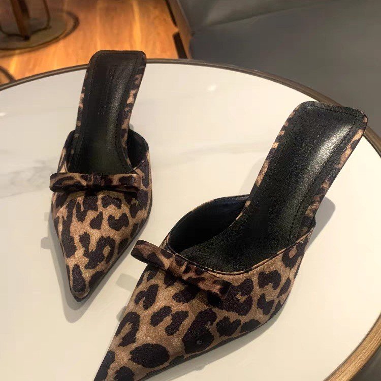 Ethnic Fashion Women - damespantoffels met puntige hoge hakken en