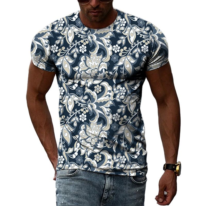 Y2K Ethnic Fashion - Mode Etnische Stijl Bloemen Patte 3D