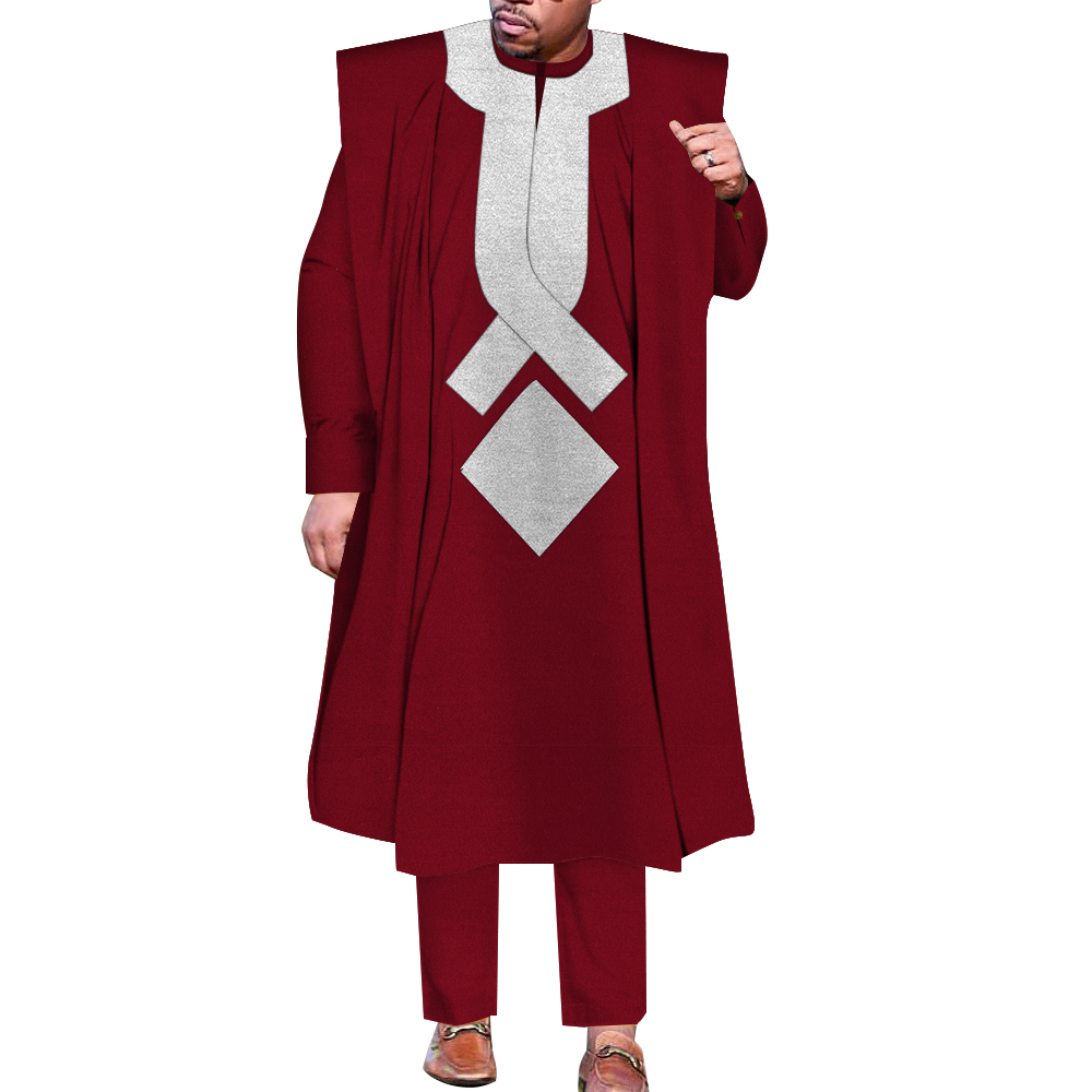 Boubou Men Africa - Afrikaanse Mannen Boubou Dashiki Agbada Gewaad