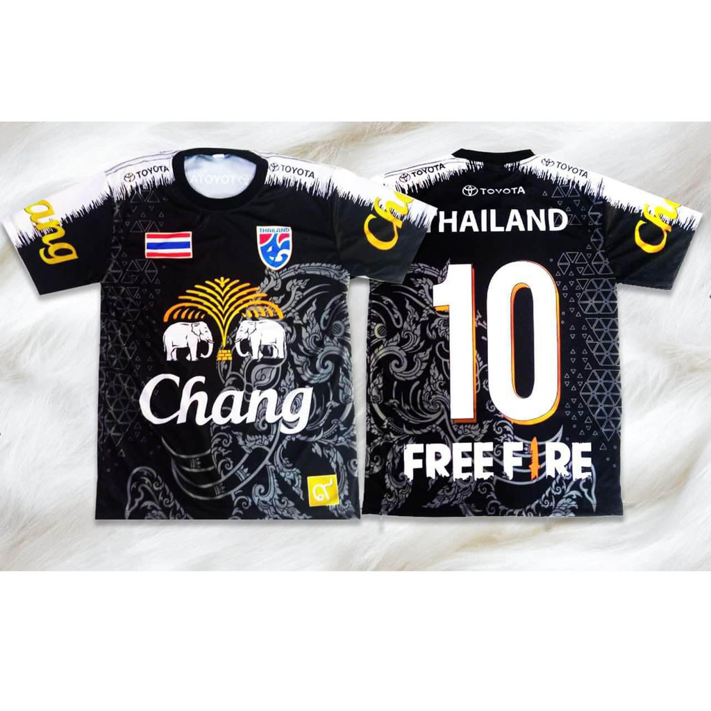 Thai Silk Blouse - Thailand voetbalshirt nummer 10 aangepaste naam
