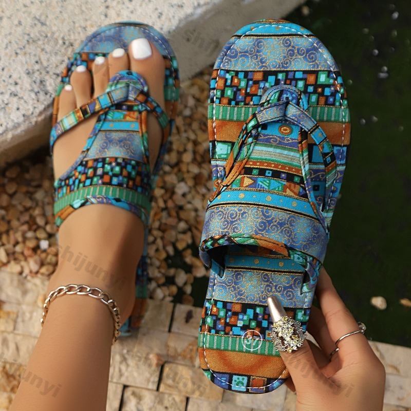 Ethnic Modern Fashion - Grote Maat Dames Sandalen 2025, Zomer