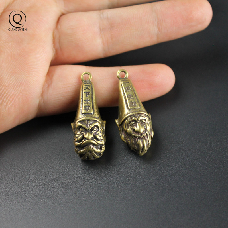 Ethnic Fashion World - Vintage Massief Messing Chinese God Van