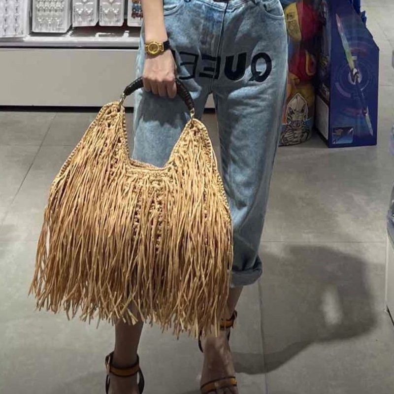 Bohemian Fringe Straw Tote, zo - Ethnic Fashion Designers recensie en prijs