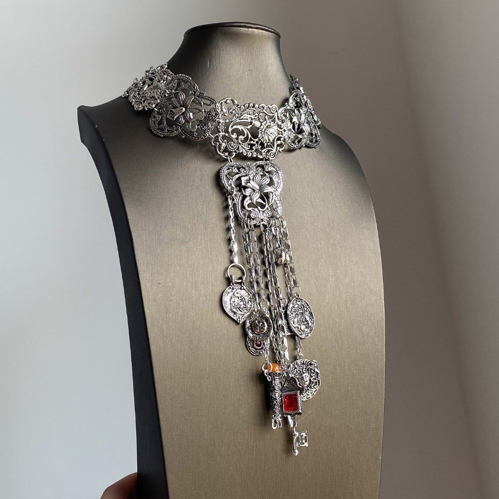 Retro lange bohemian ketting,  - Y2K Ethnic Fashion recensie en prijs