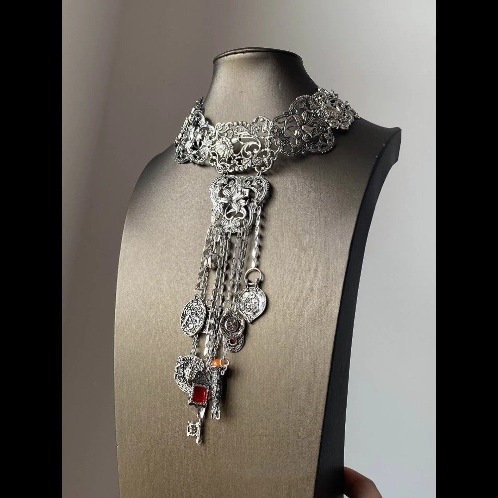 Retro lange bohemian ketting,  - Y2K Ethnic Fashion recensie en prijs