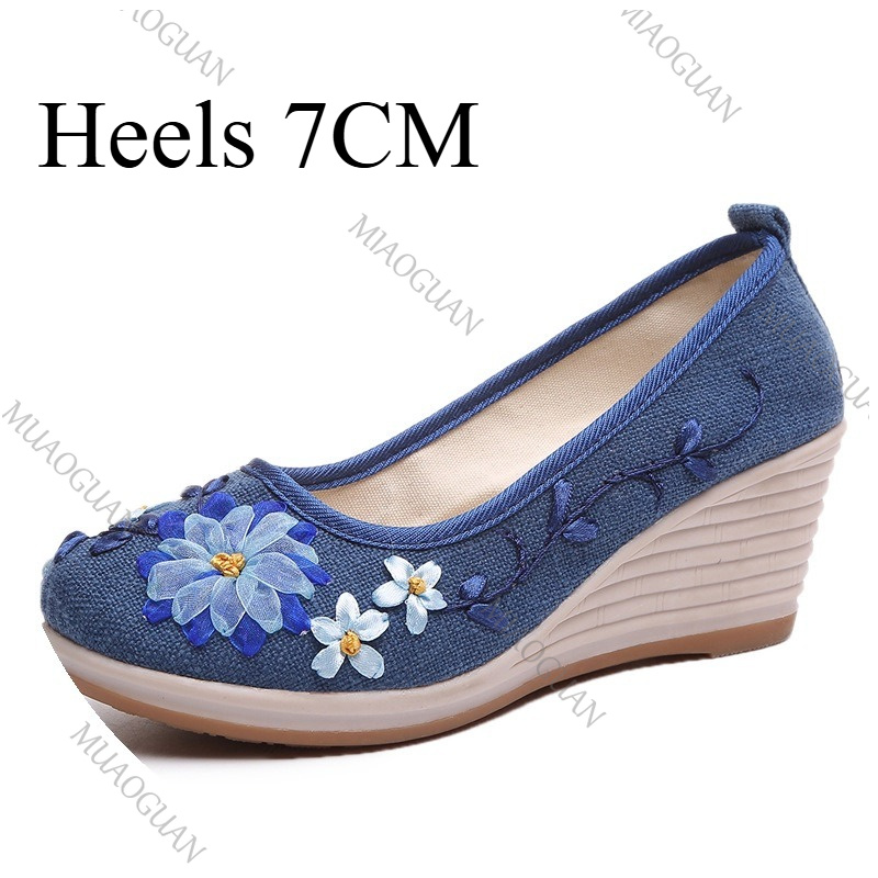 Geborduurde dames comfort wedg - Ethnic Fashion Women recensie en prijs