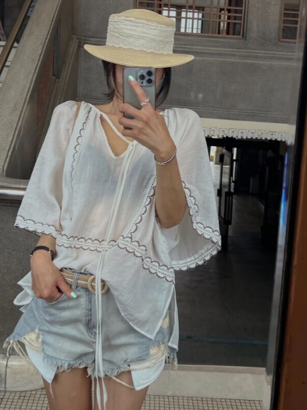Koreaanse stijl patchwork top  - Ethnic Fusion Fashion recensie en prijs