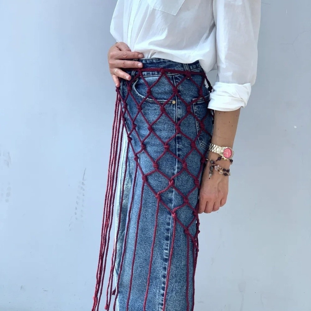 Boheemse netgeweven franjesjaa - Ethnic Fashion Designers recensie en prijs